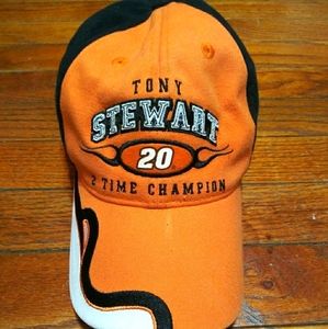 Vintage Tony Stewart #20 2 Time Champion Home Depot Hat Joe Gibbs Racing